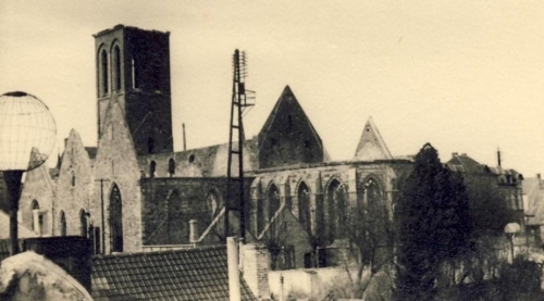 Bombardement 11 mai 1940 Eglise Saint Pierre (Photo Courrier Escaut)