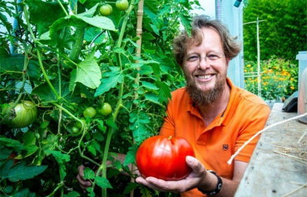 Pascal DE LESSINES et sa tomate géante 