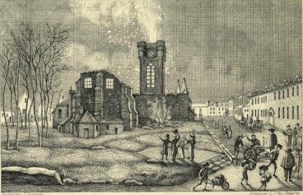 Incendie de l'Eglise Saint Julien 1817 par Julien DUCORRON 